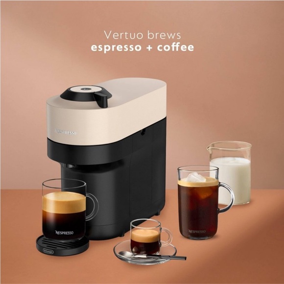 New in box Nespresso Vertuo Pop+ in beige and black - Picture 7 of 12